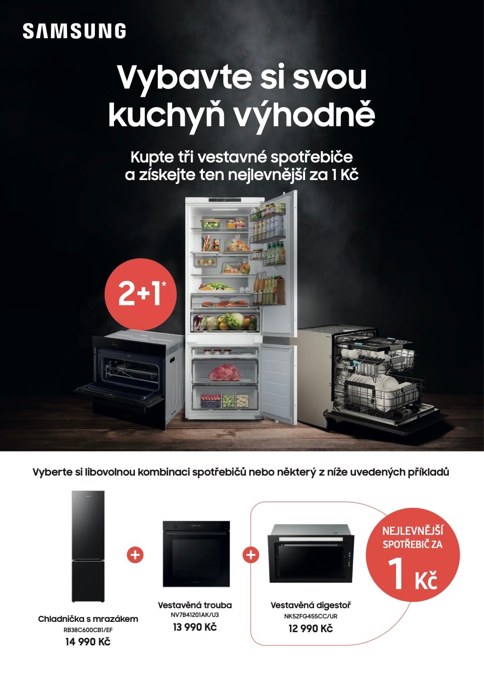 Akce 2+1: nejlevnější spotřebič za 1 Kč